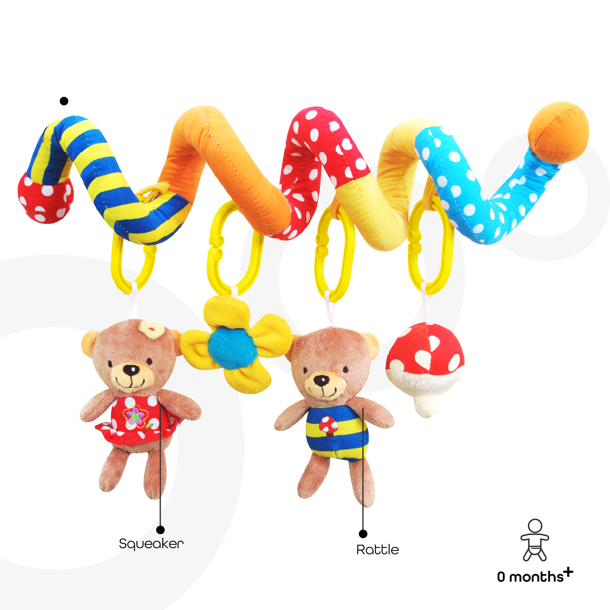 Moon Spiral Activity Toy - Bears — view 2